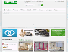 Tablet Screenshot of jemtex.dk